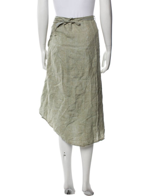 120% Lino Linen Midi Length Skirt