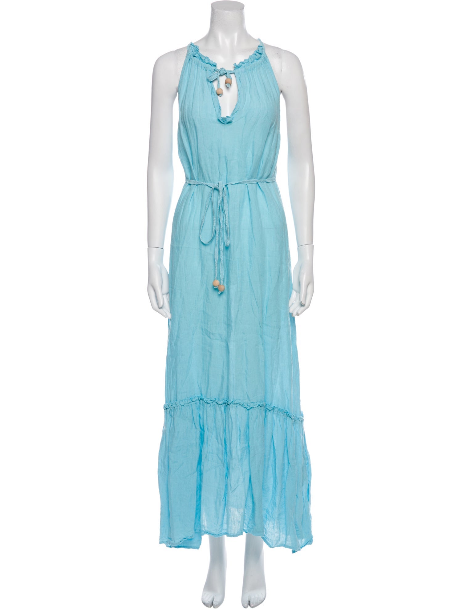 120% Lino Linen Long Dress