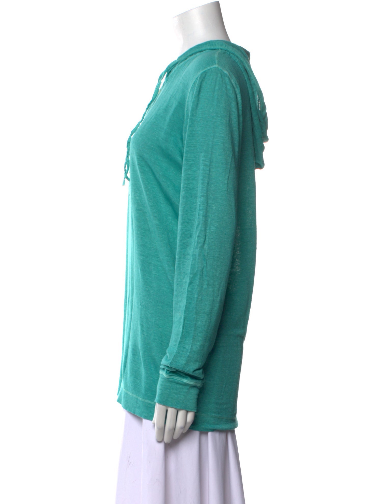 120% Lino Linen V-Neck Sweatshirt