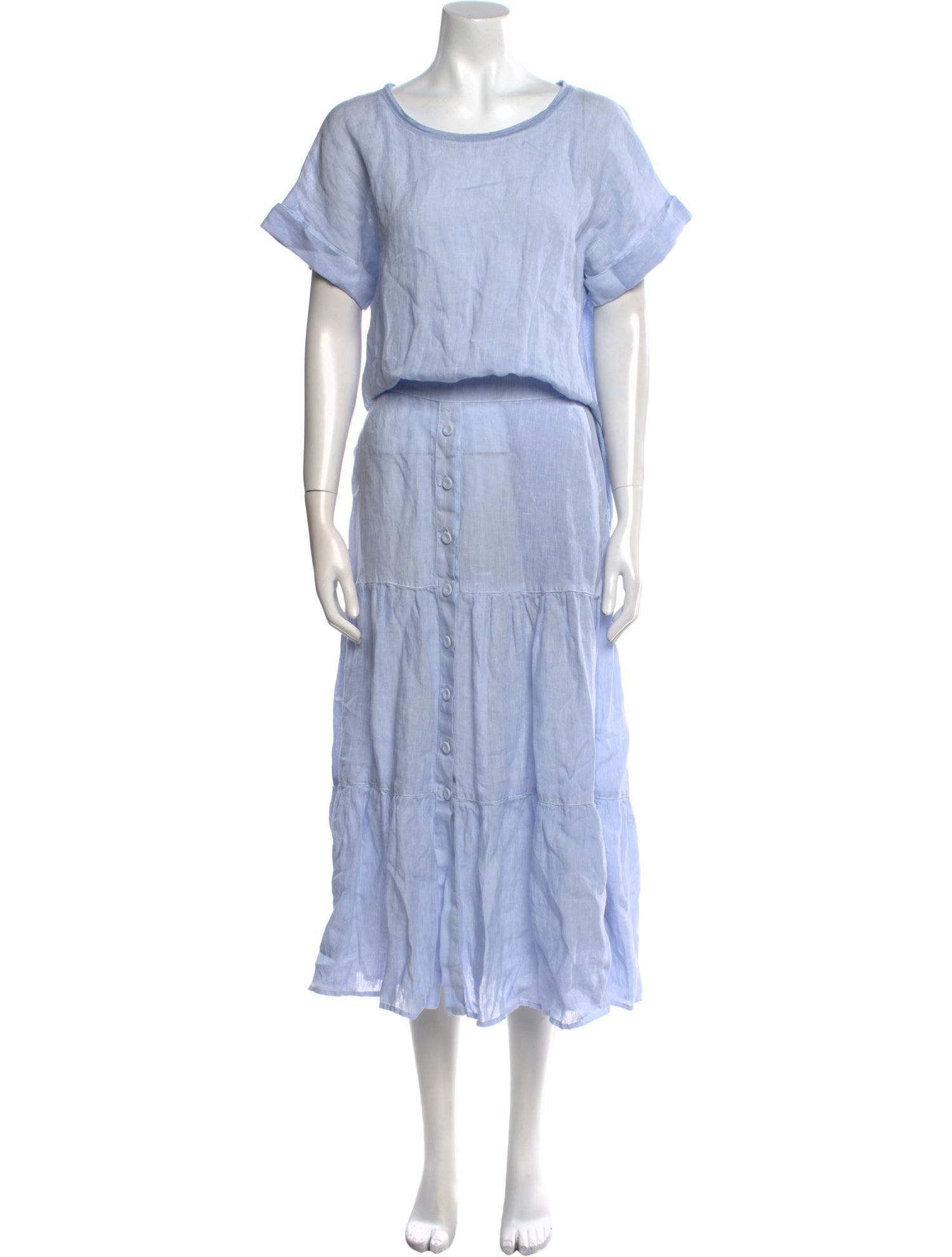 120% Lino Linen Long Dress