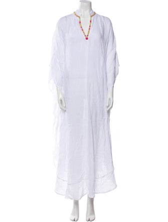 120% Lino Linen Midi Length Dress