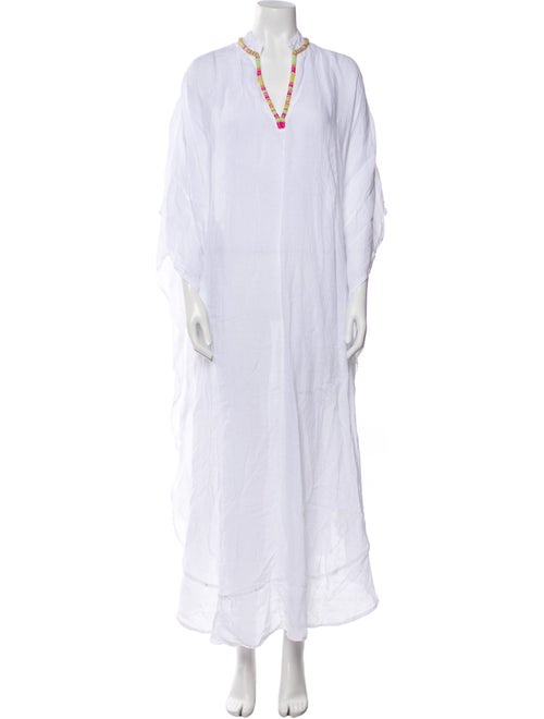 120% Lino Linen Midi Length Dress