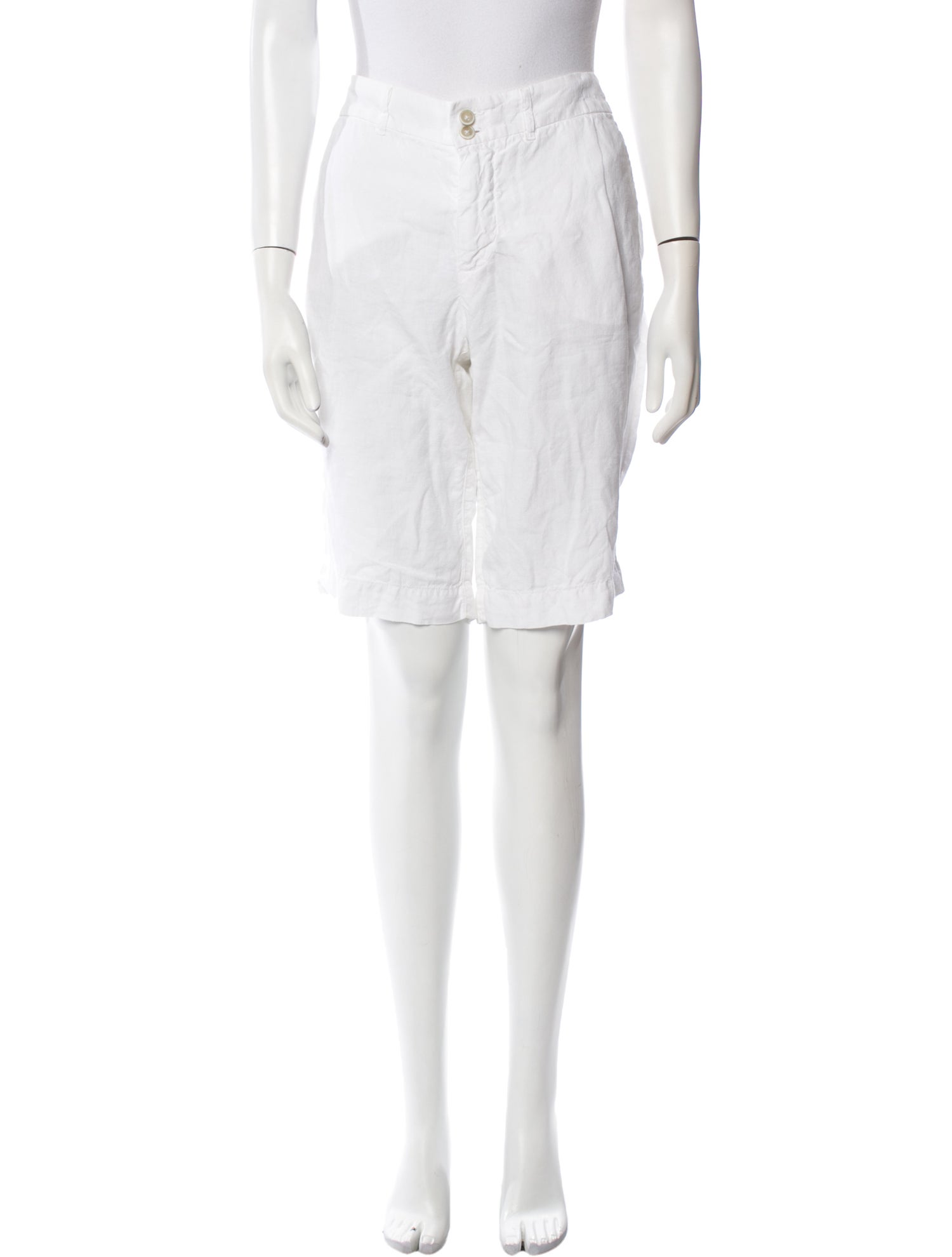 120% Lino Linen Knee-Length Shorts