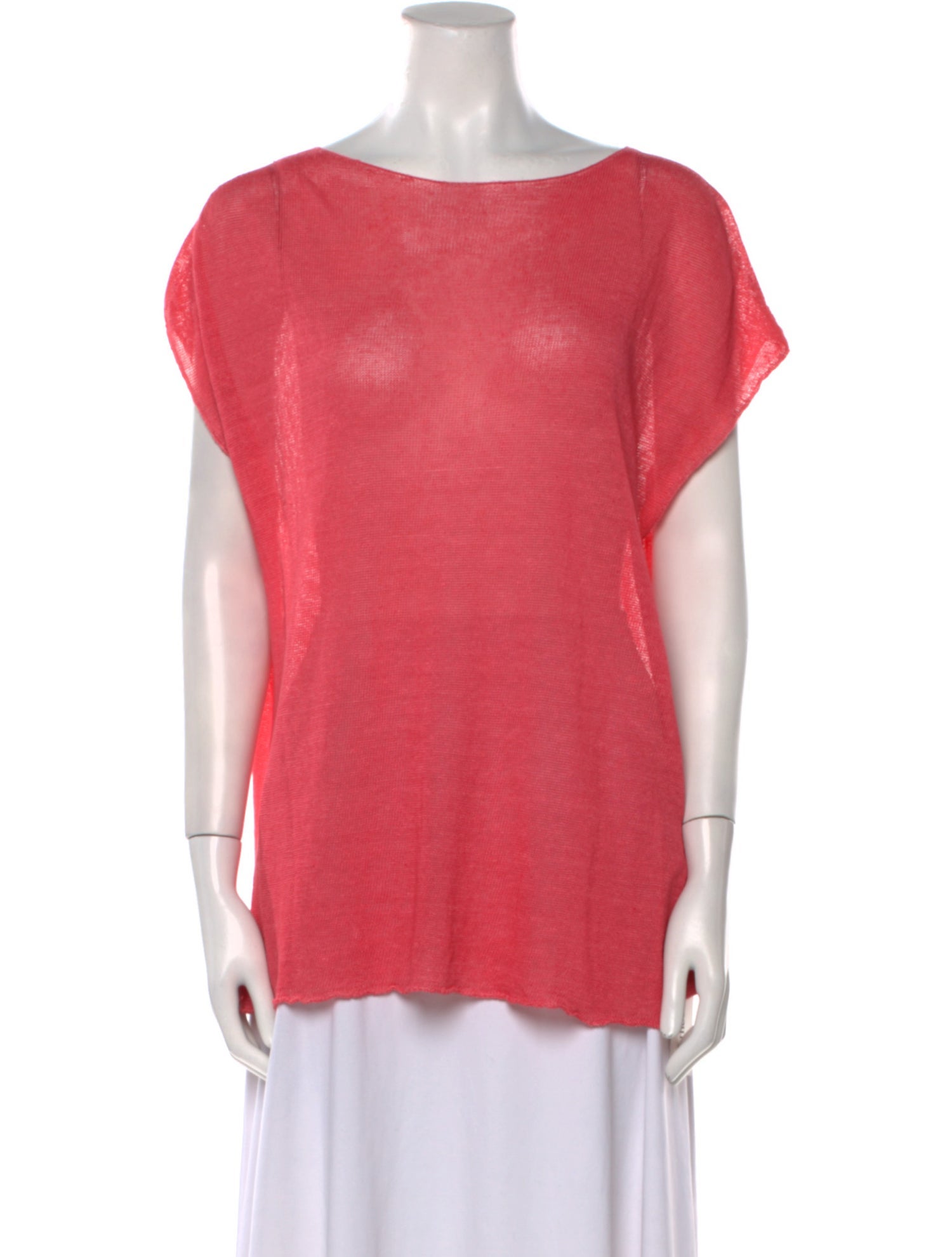 120% Lino Linen Scoop Neck T-Shirt