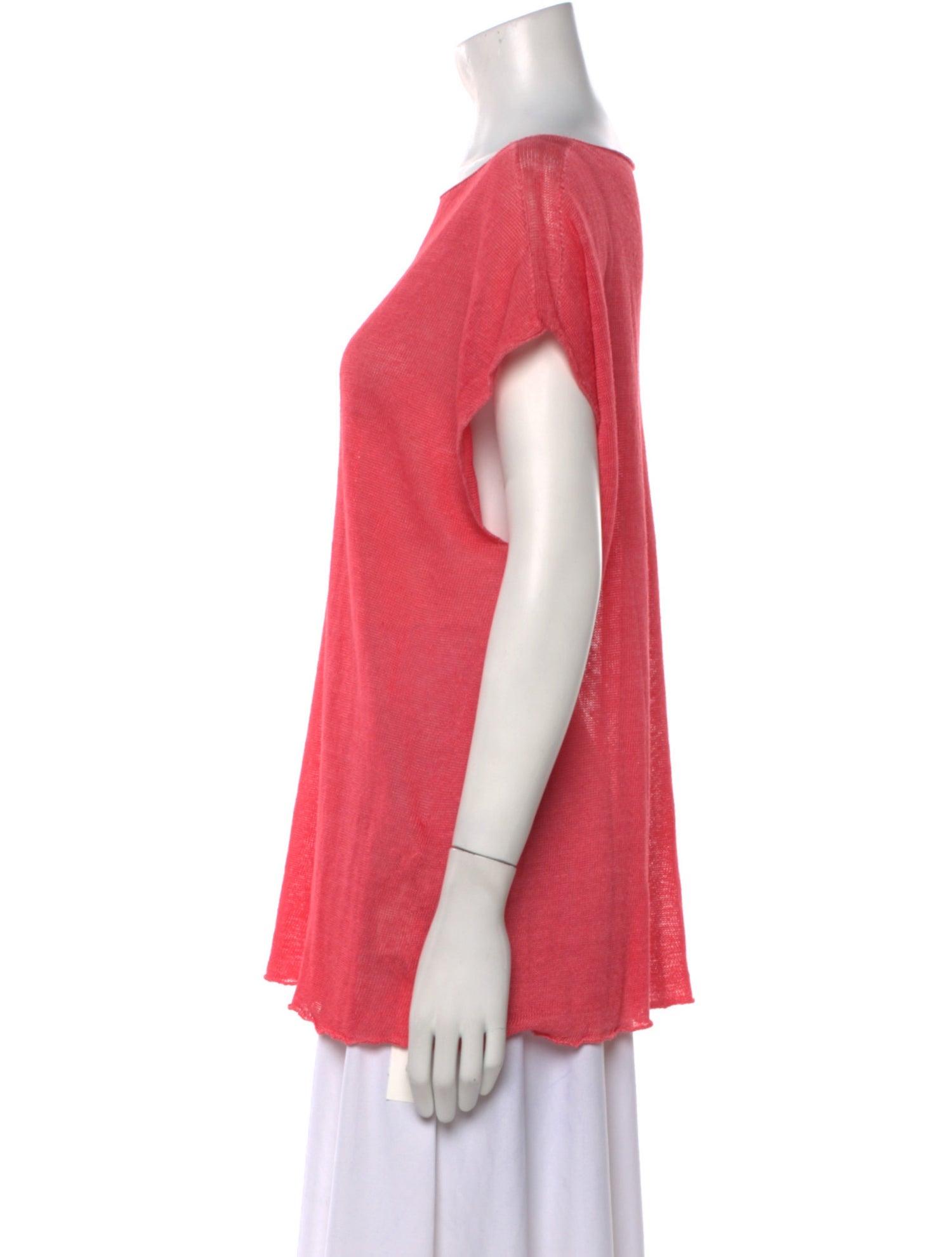 120% Lino Linen Scoop Neck T-Shirt