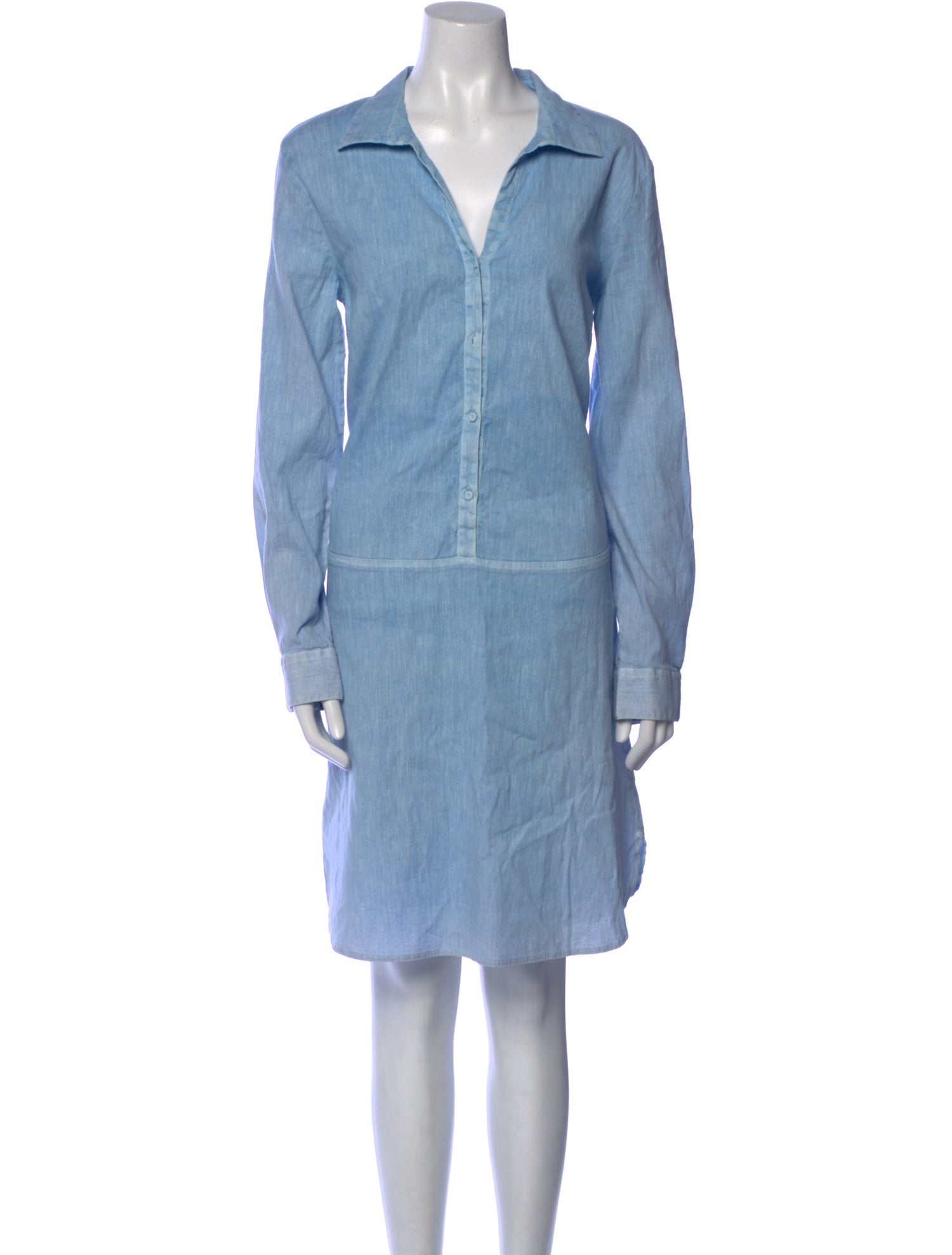 120% Lino Linen Knee-Length Dress