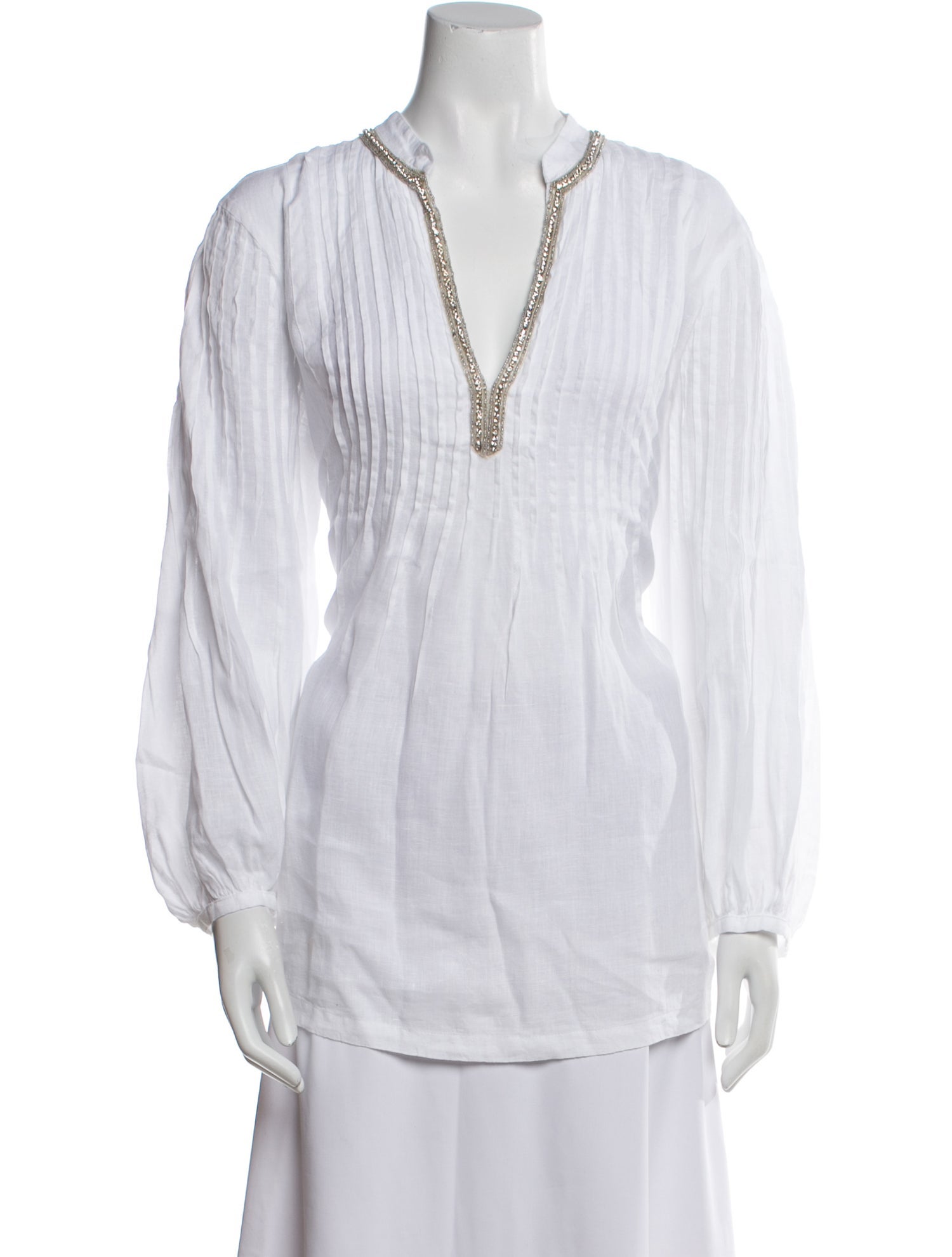120% Lino Linen V-Neck Tunic