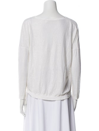 120% Lino Linen Scoop Neck Crop Top