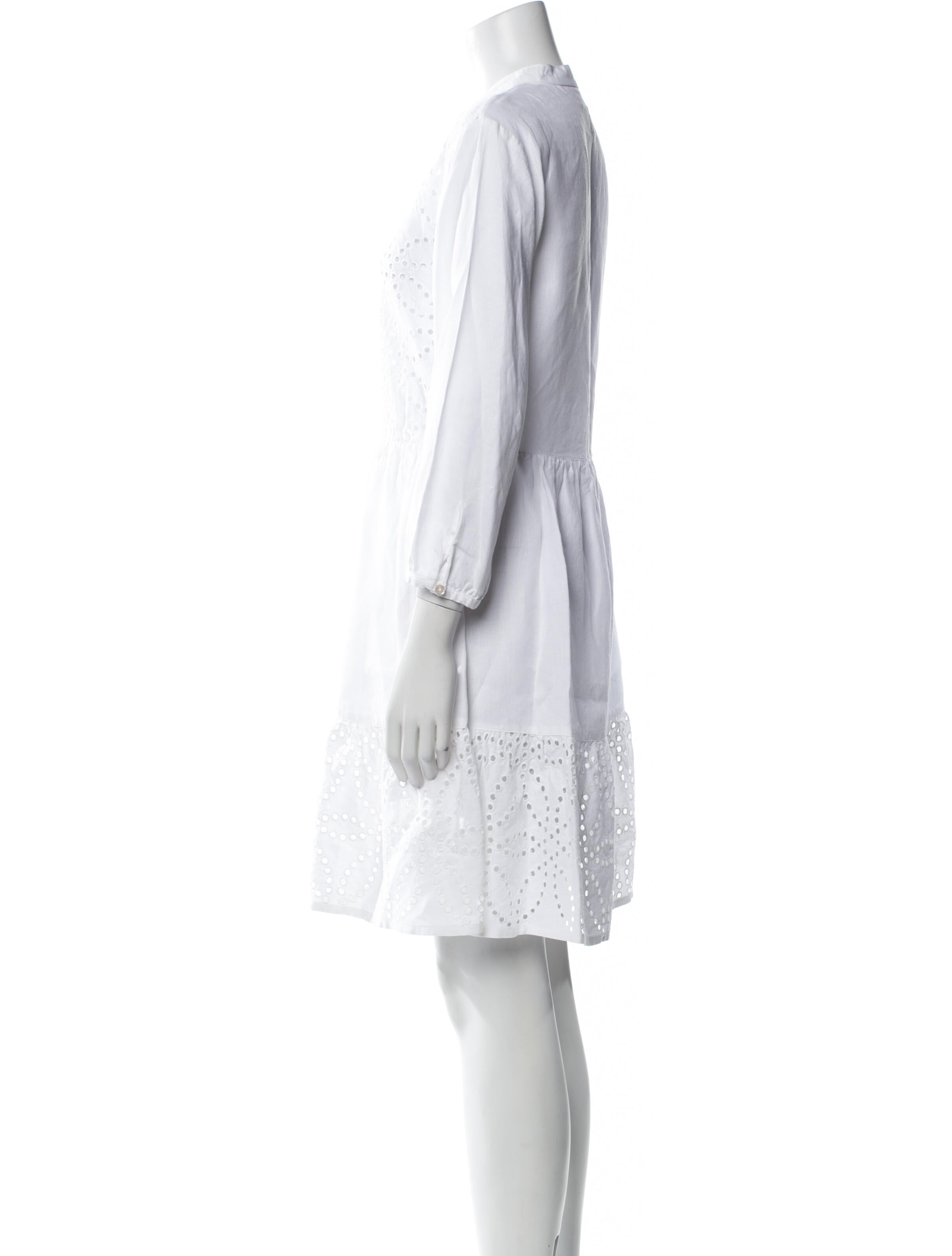 120% Lino Linen Knee-Length Dress