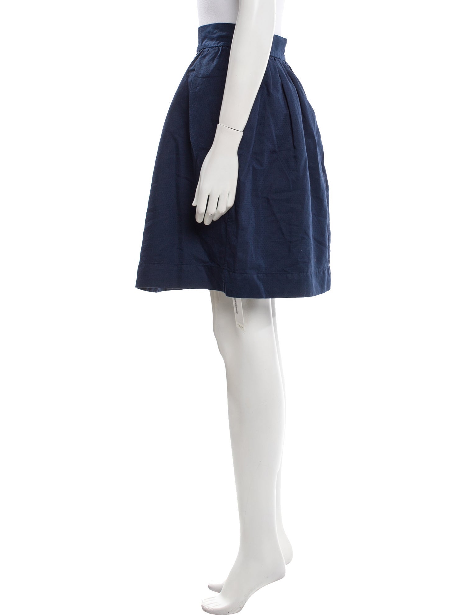 120% Lino Linen Knee-Length Skirt