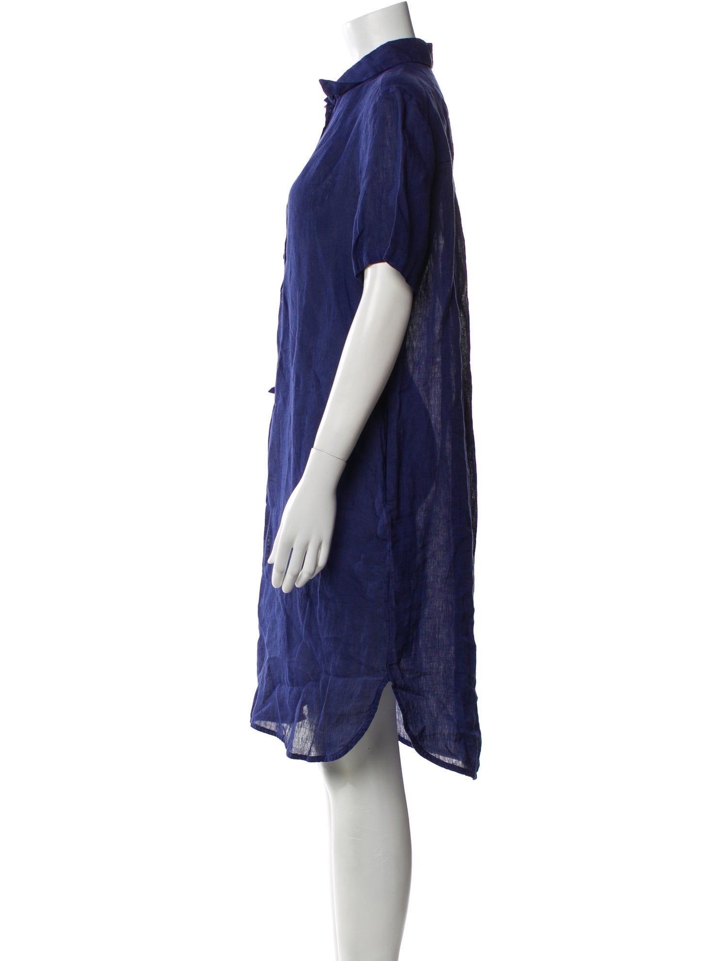 120% Lino Linen Knee-Length Dress w/ Tags