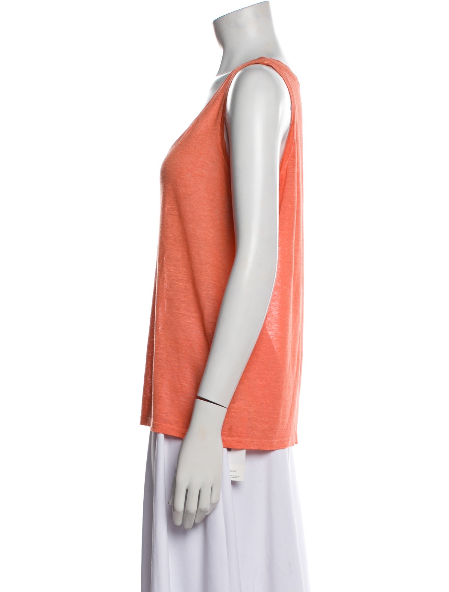 120% Lino Scoop Neck Sleeveless Top
