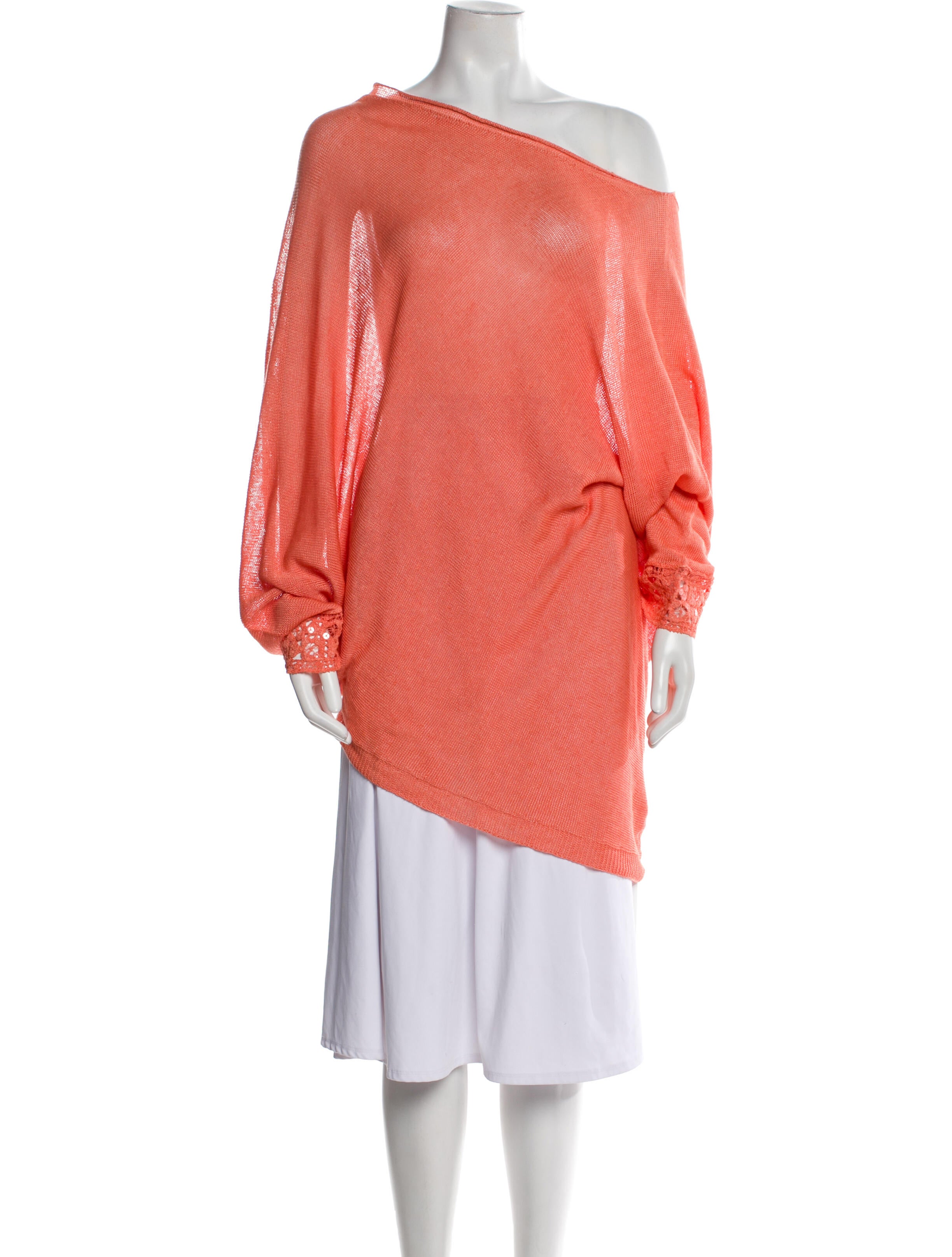 120% Lino Linen Bateau Neckline Sweater