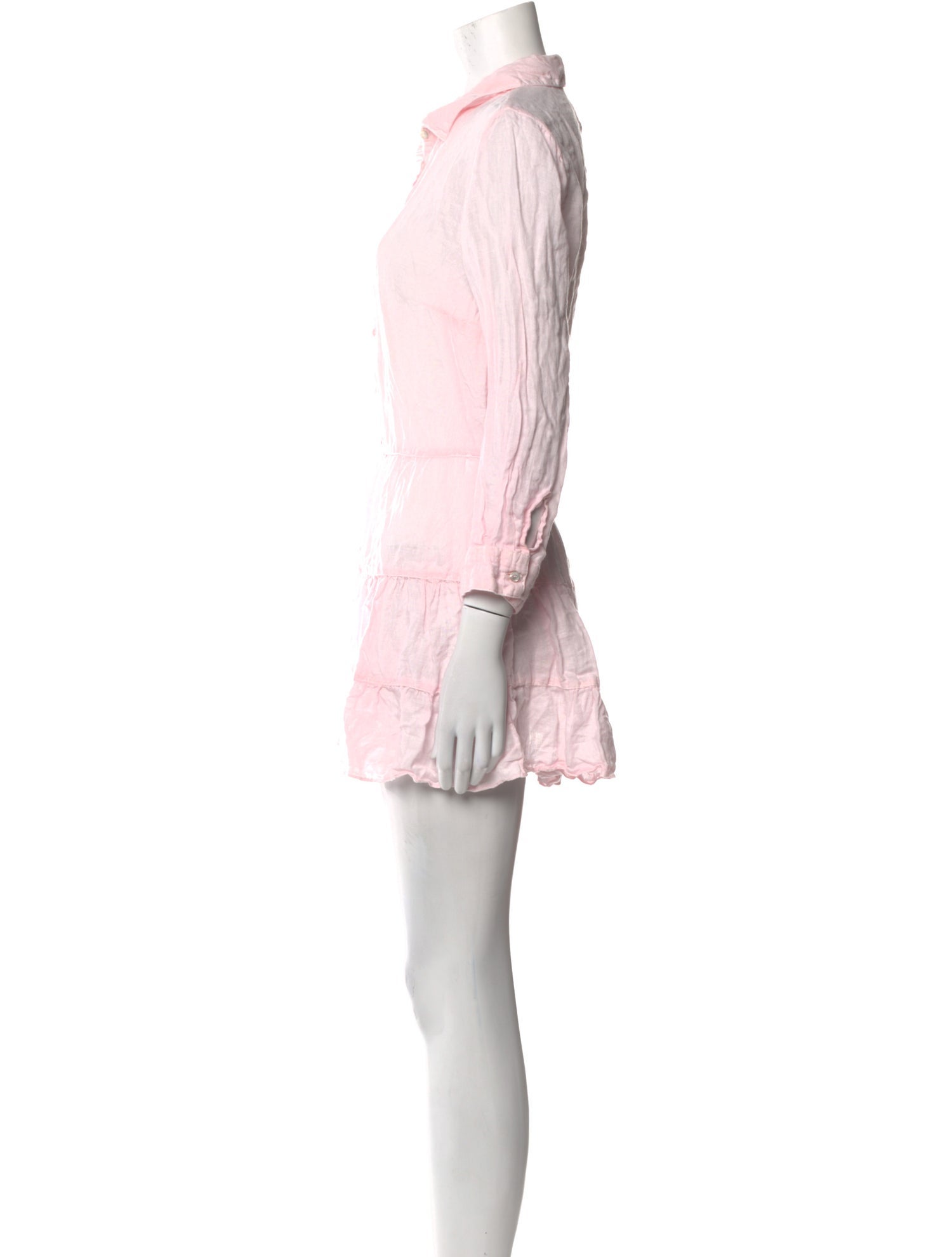 120% Lino Printed Mini Dress