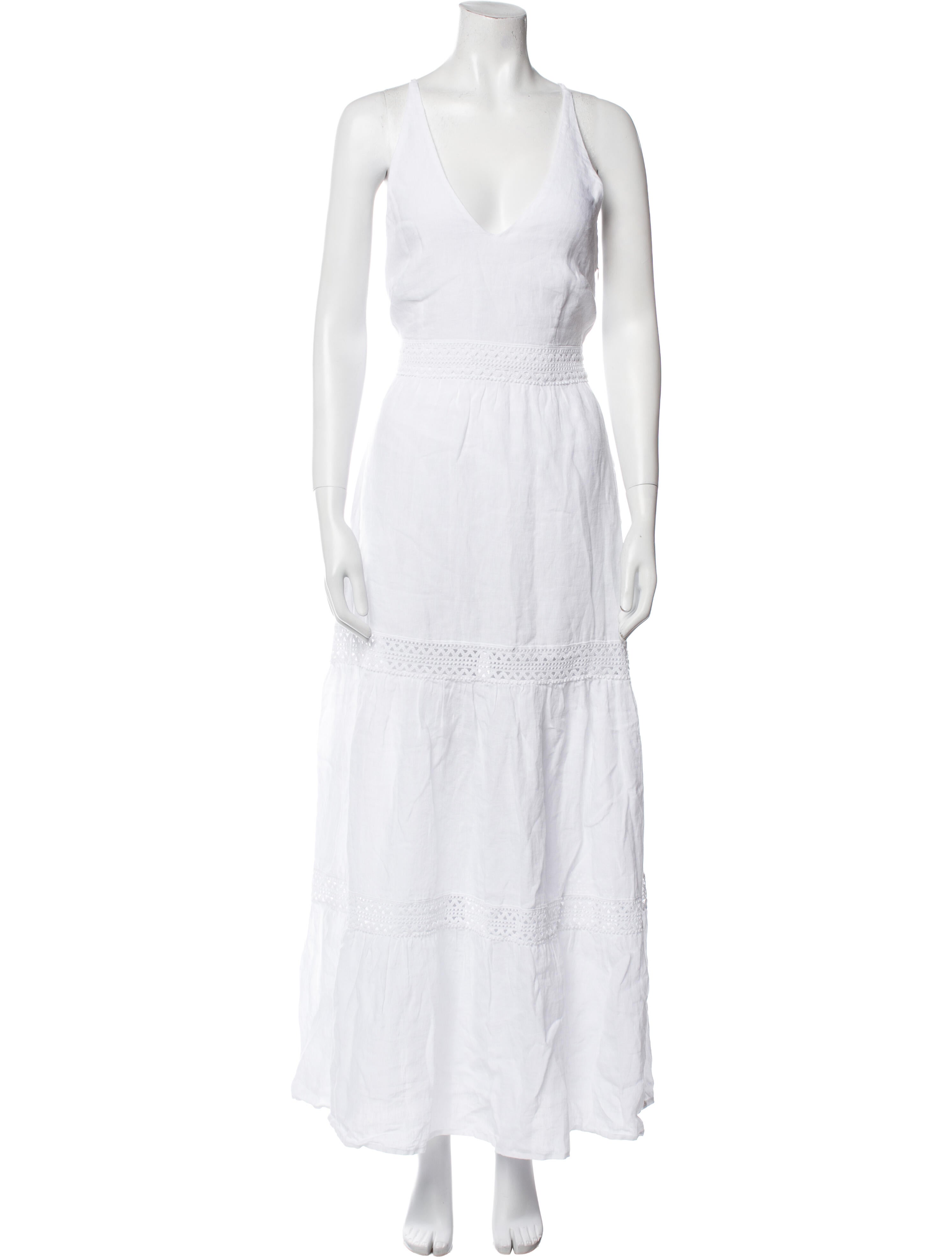 120% Lino Linen Long Dress w/ Tags