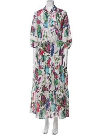 120% Lino Linen Printed Skirt Set