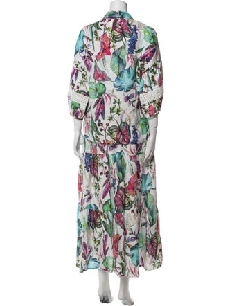 120% Lino Linen Printed Skirt Set