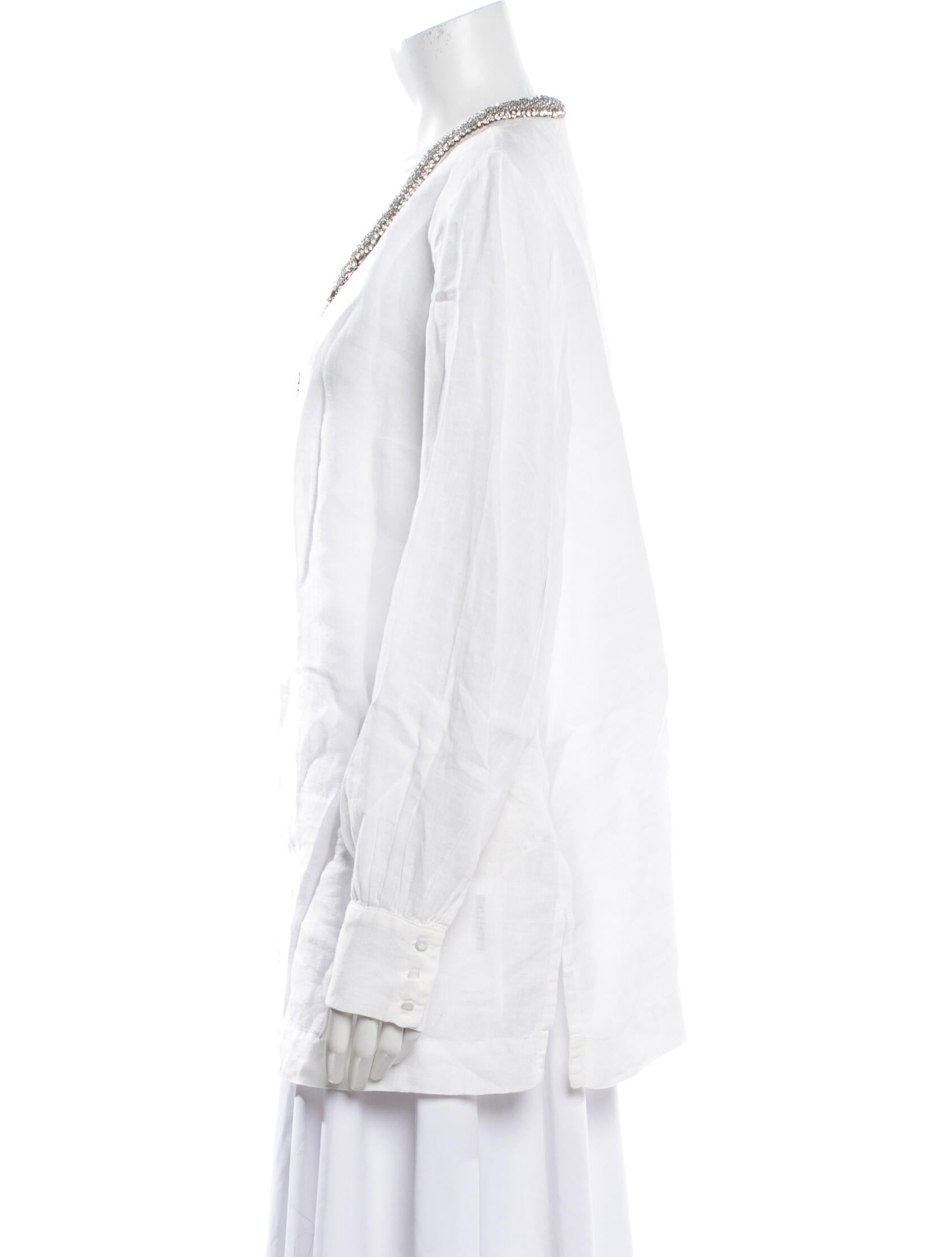 120% Lino Linen V-Neck Tunic