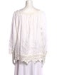 120% Lino Linen Bateau Neckline Blouse
