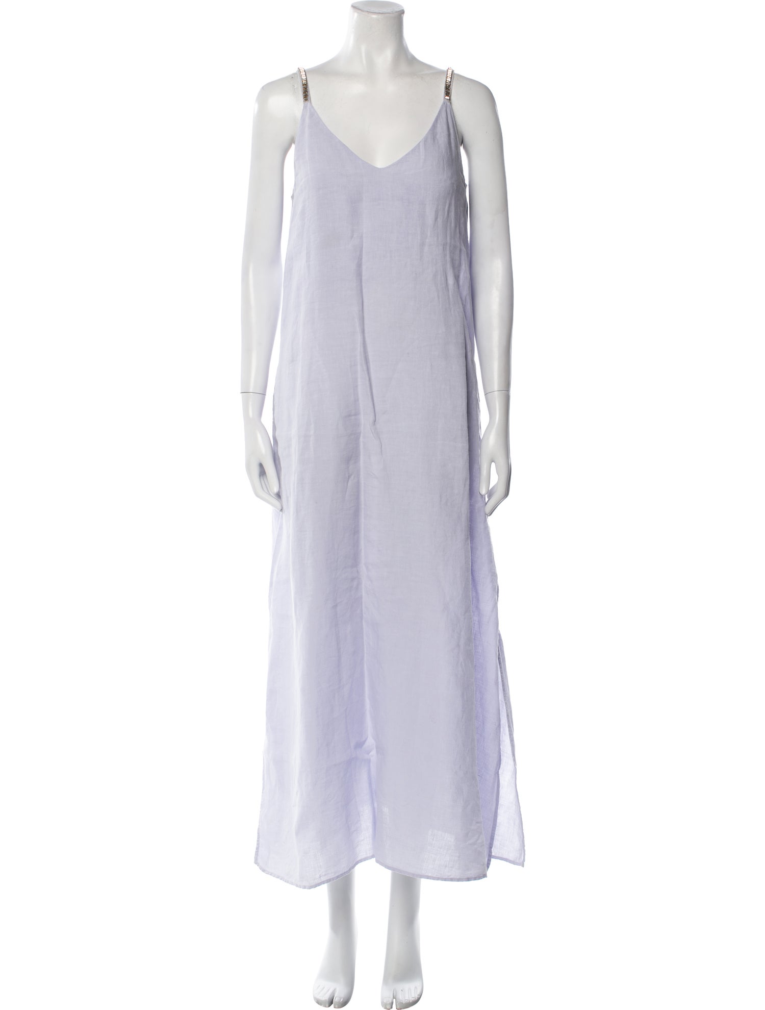 120% Lino Linen Long Dress