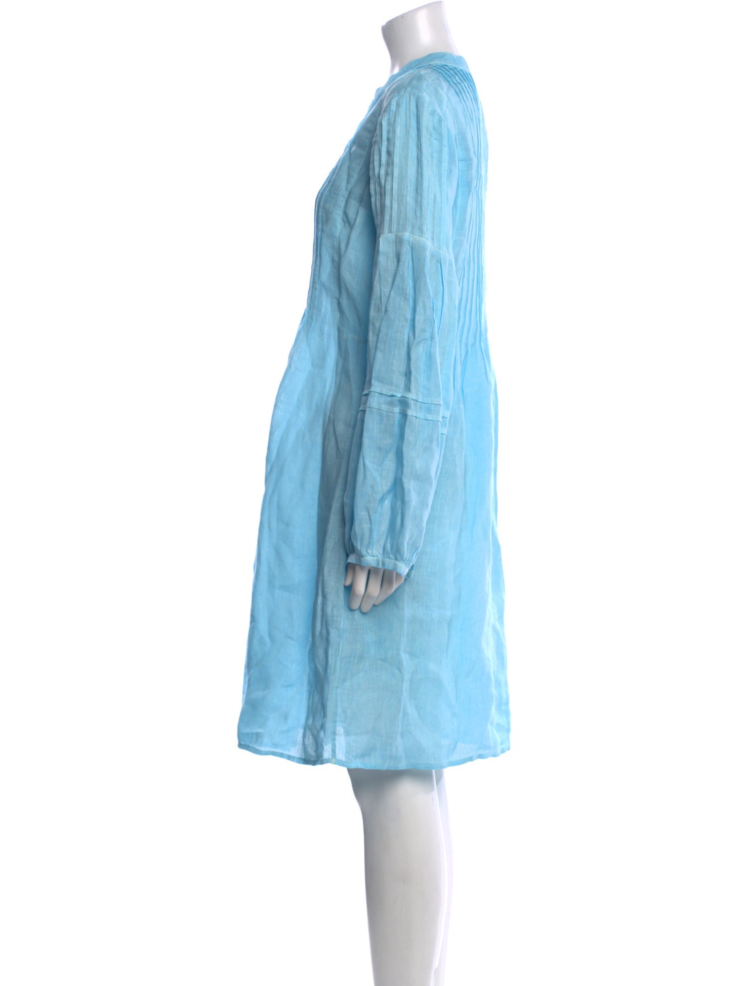 120% Lino Linen Knee-Length Dress