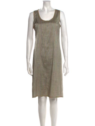 120% Lino Silk Knee-Length Dress