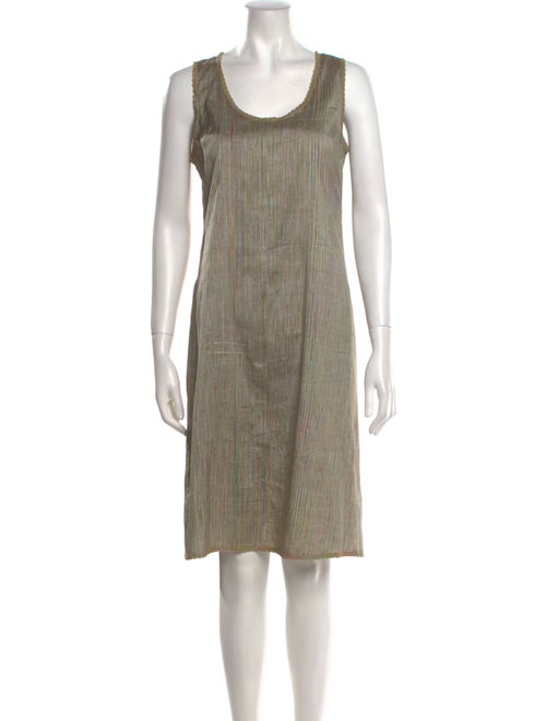 120% Lino Silk Knee-Length Dress