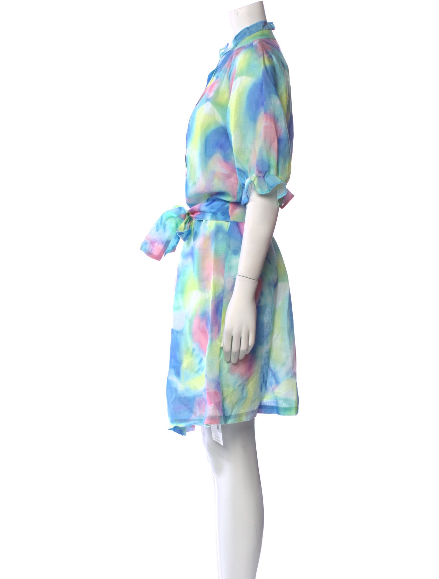 120% Lino Linen Knee-Length Dress