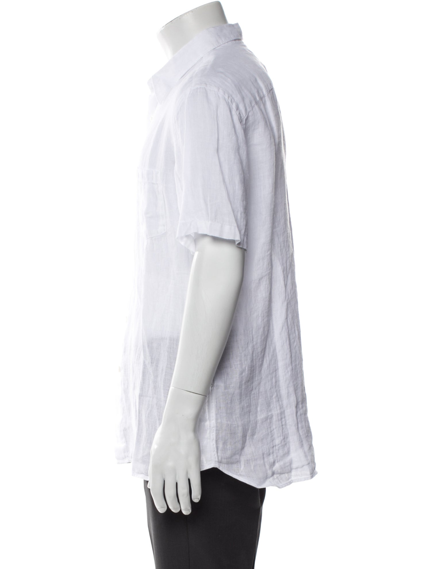 120% Lino Linen Short Sleeve Shirt w/ Tags