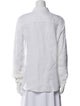 120% Lino Linen Long Sleeve Button-Up Top