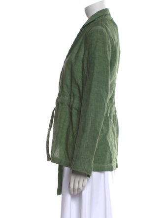 120% Lino Linen V-Neck Blouse