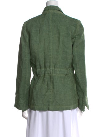 120% Lino Linen V-Neck Blouse