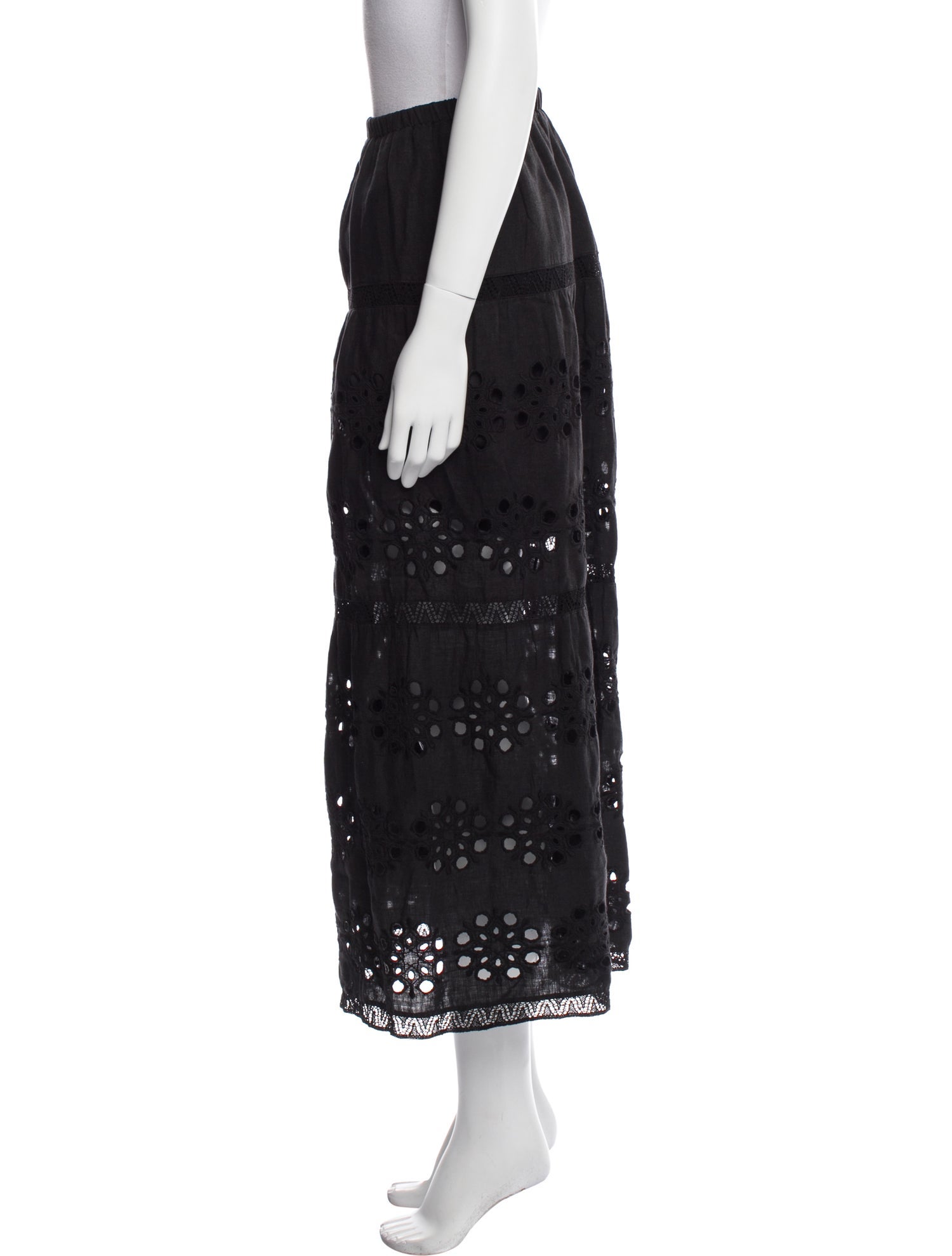 120% Lino Midi Length Skirt