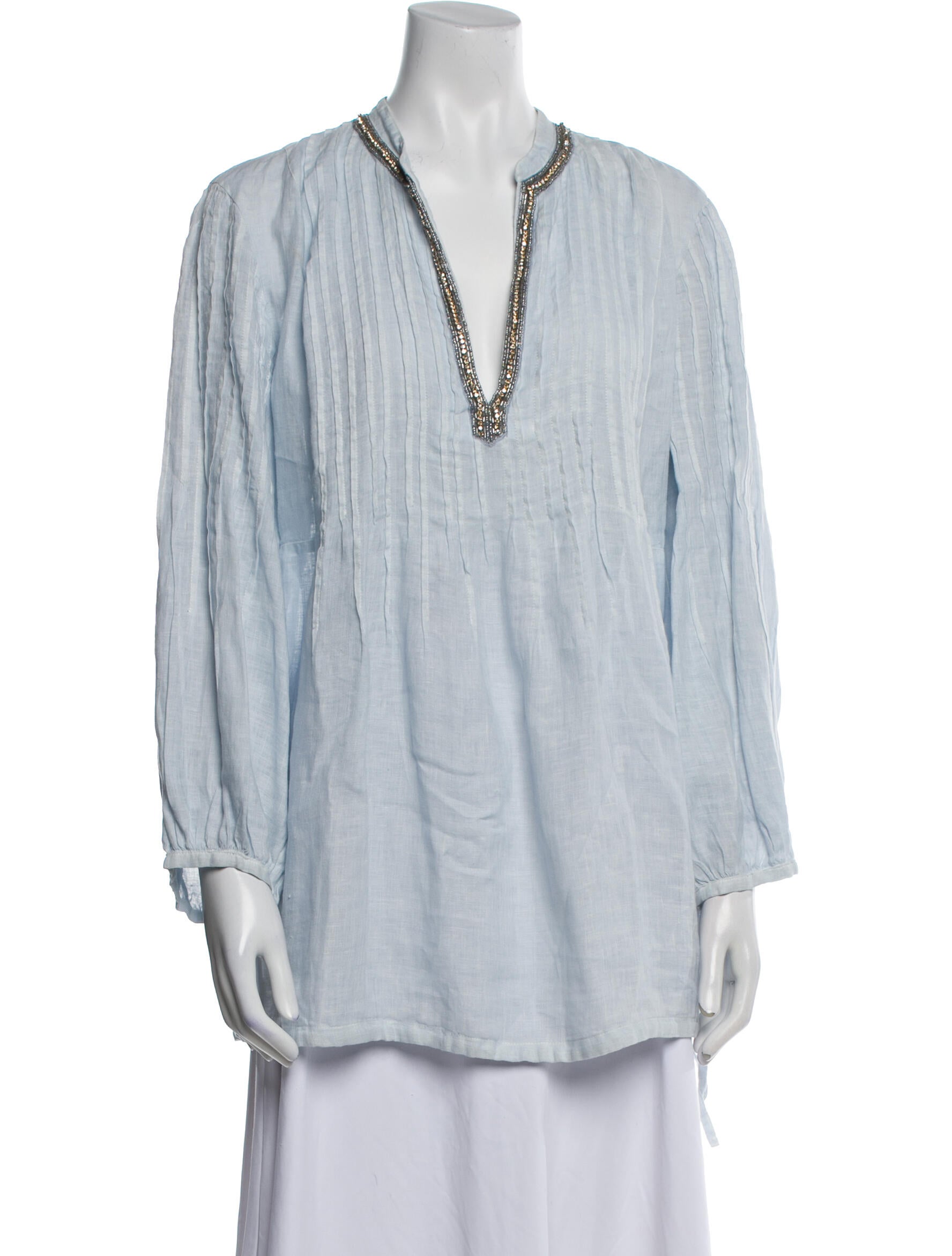 120% Lino Linen V-Neck Tunic