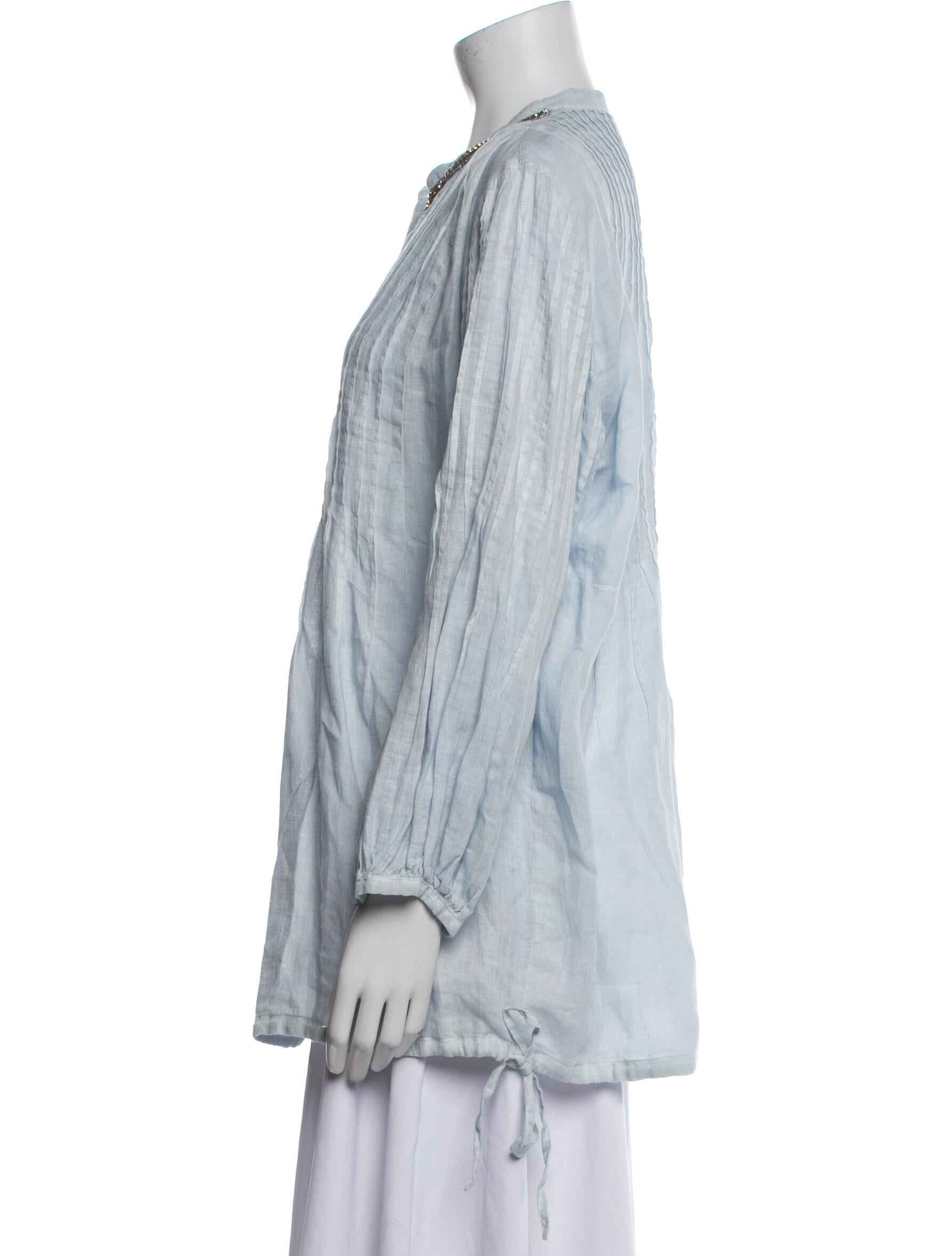 120% Lino Linen V-Neck Tunic