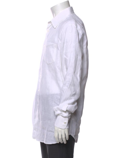 120% Lino Linen Striped Dress Shirt