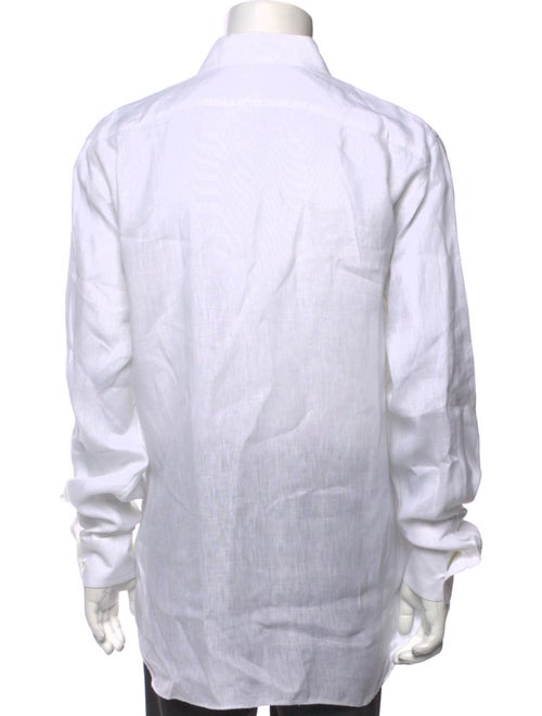 120% Lino Linen Striped Dress Shirt