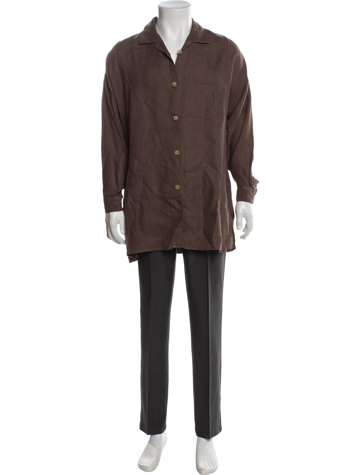 120% Lino Linen Long Sleeve Shirt