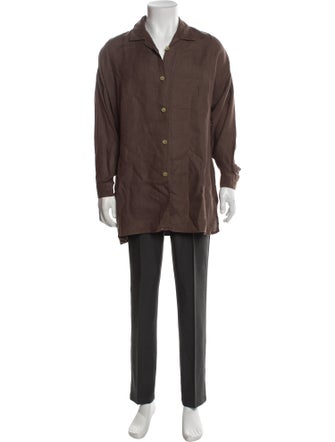 120% Lino Linen Long Sleeve Shirt