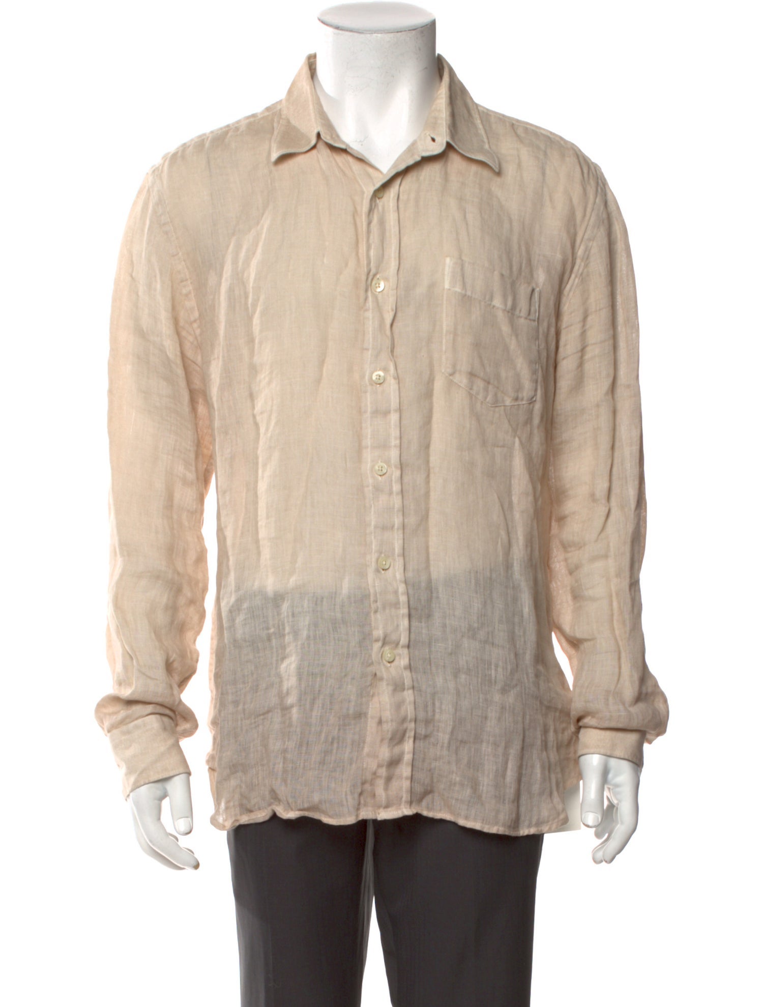 120% Lino Linen Long Sleeve Shirt
