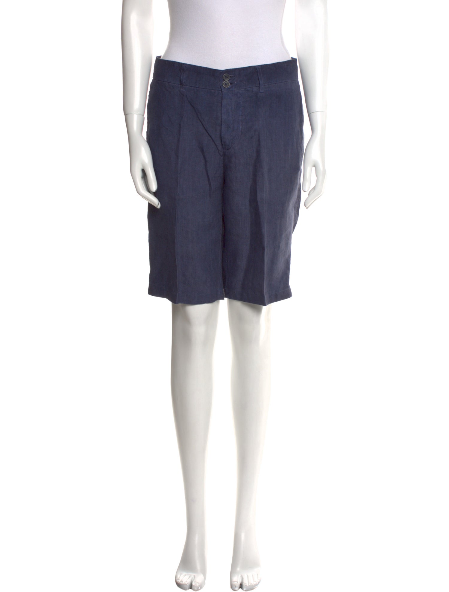 120% Lino Linen Knee-Length Shorts