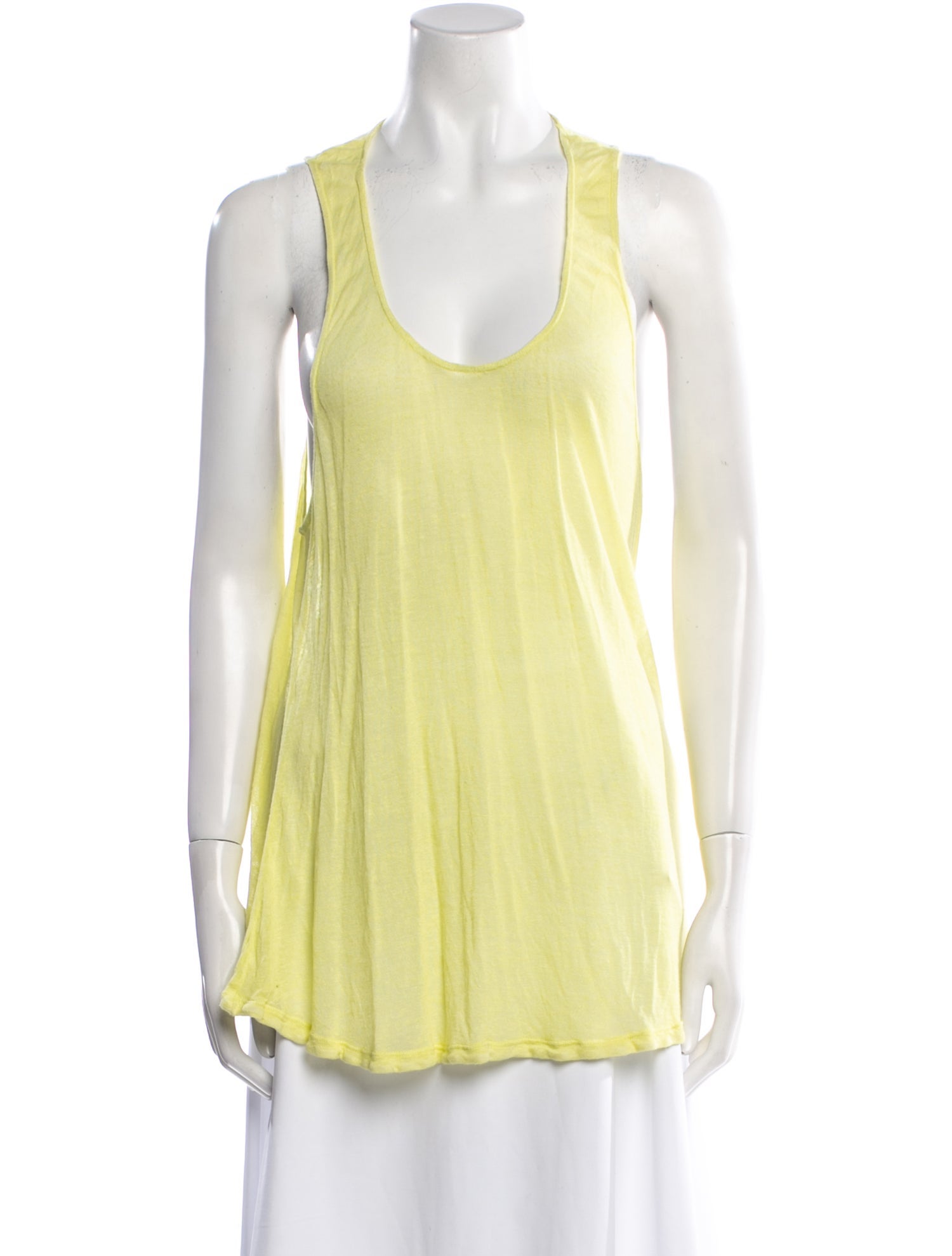 120% Lino Scoop Neck Sleeveless Top
