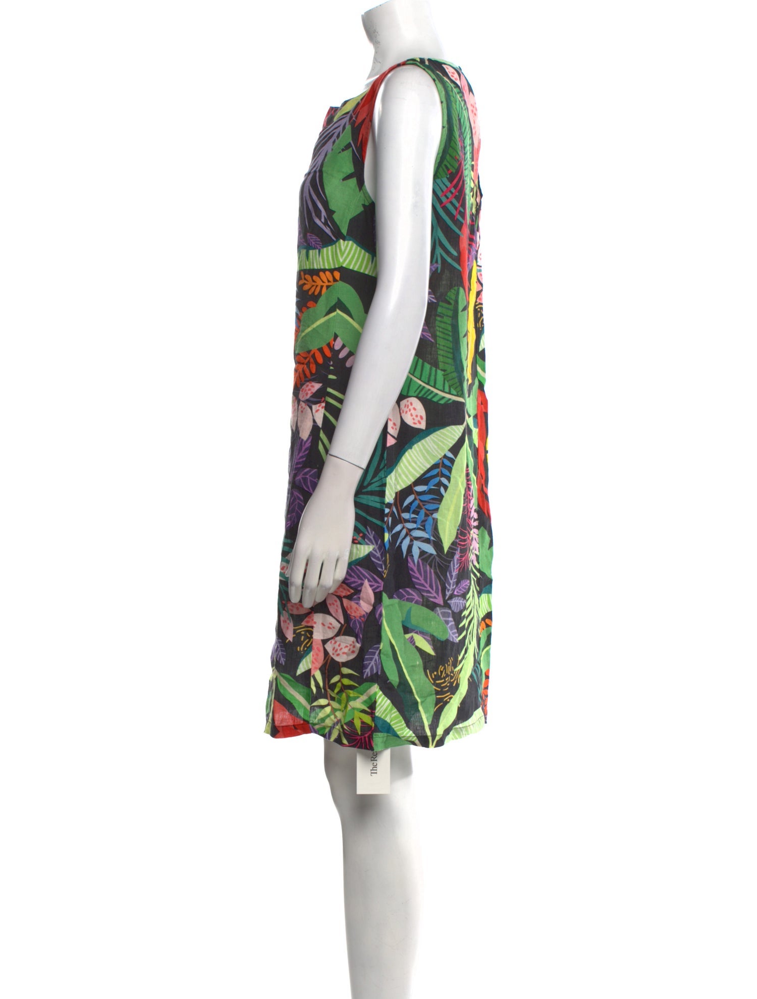 120% Lino Linen Knee-Length Dress