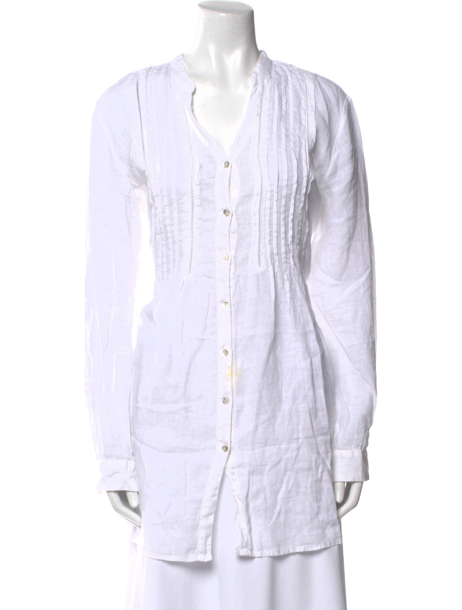 120% Lino Linen V-Neck Tunic