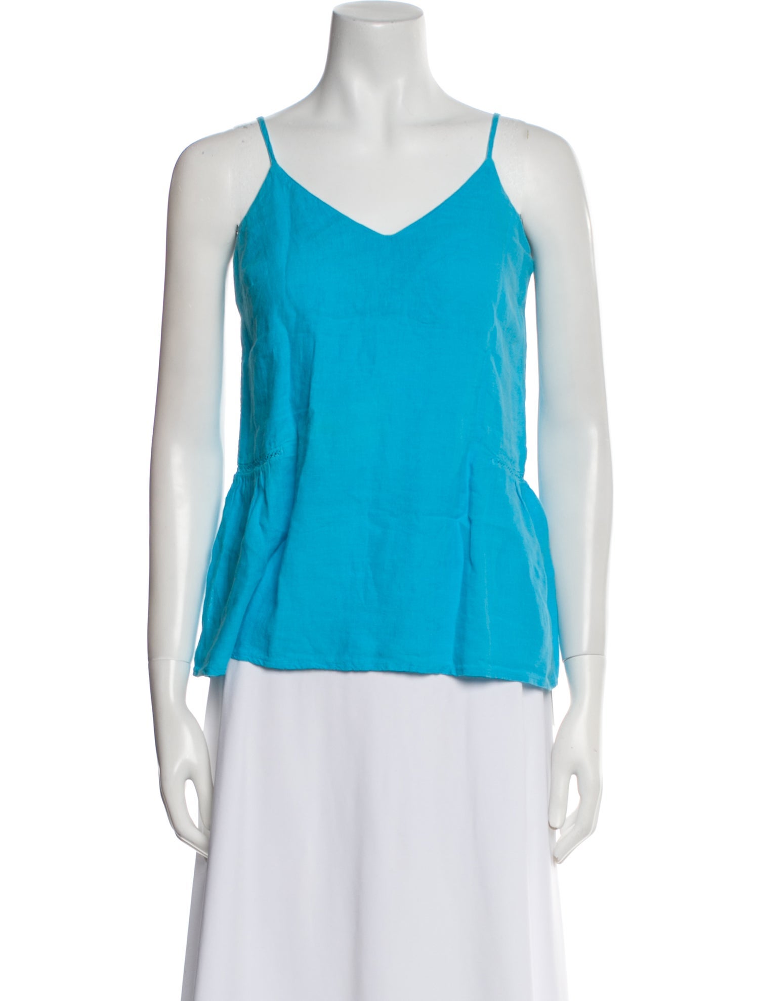 120% Lino Linen V-Neck Top w/ Tags