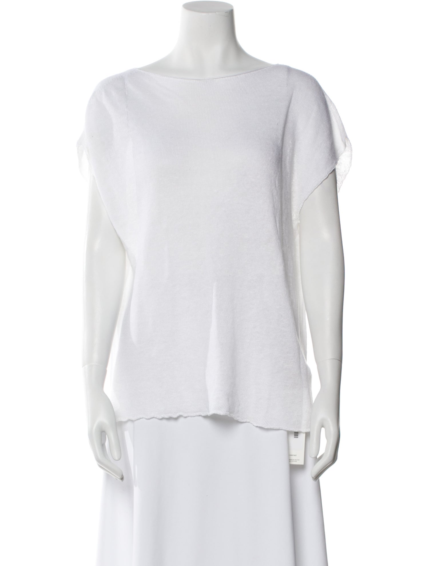 120% Lino Bateau Neckline Sweater w/ Tags