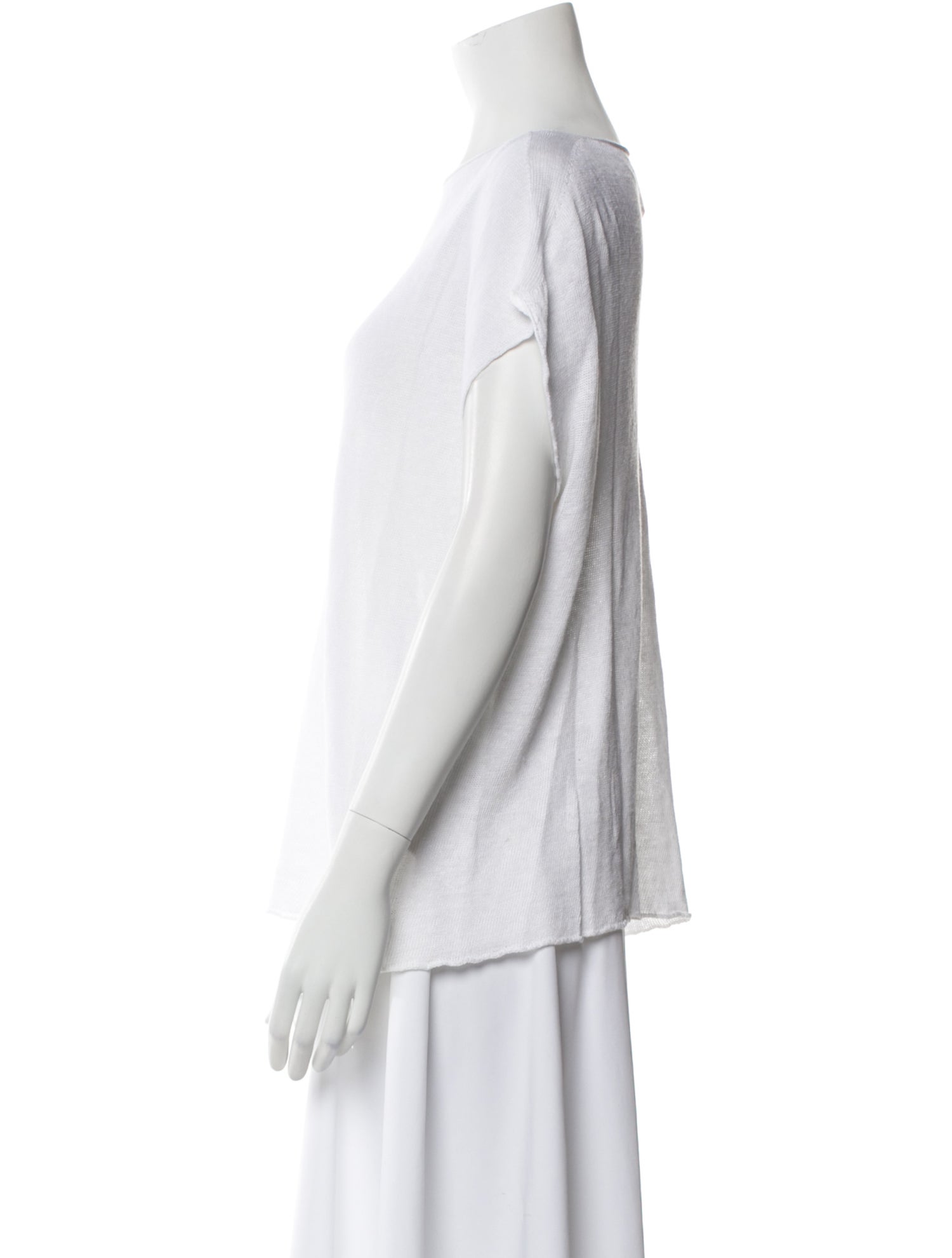 120% Lino Bateau Neckline Sweater w/ Tags