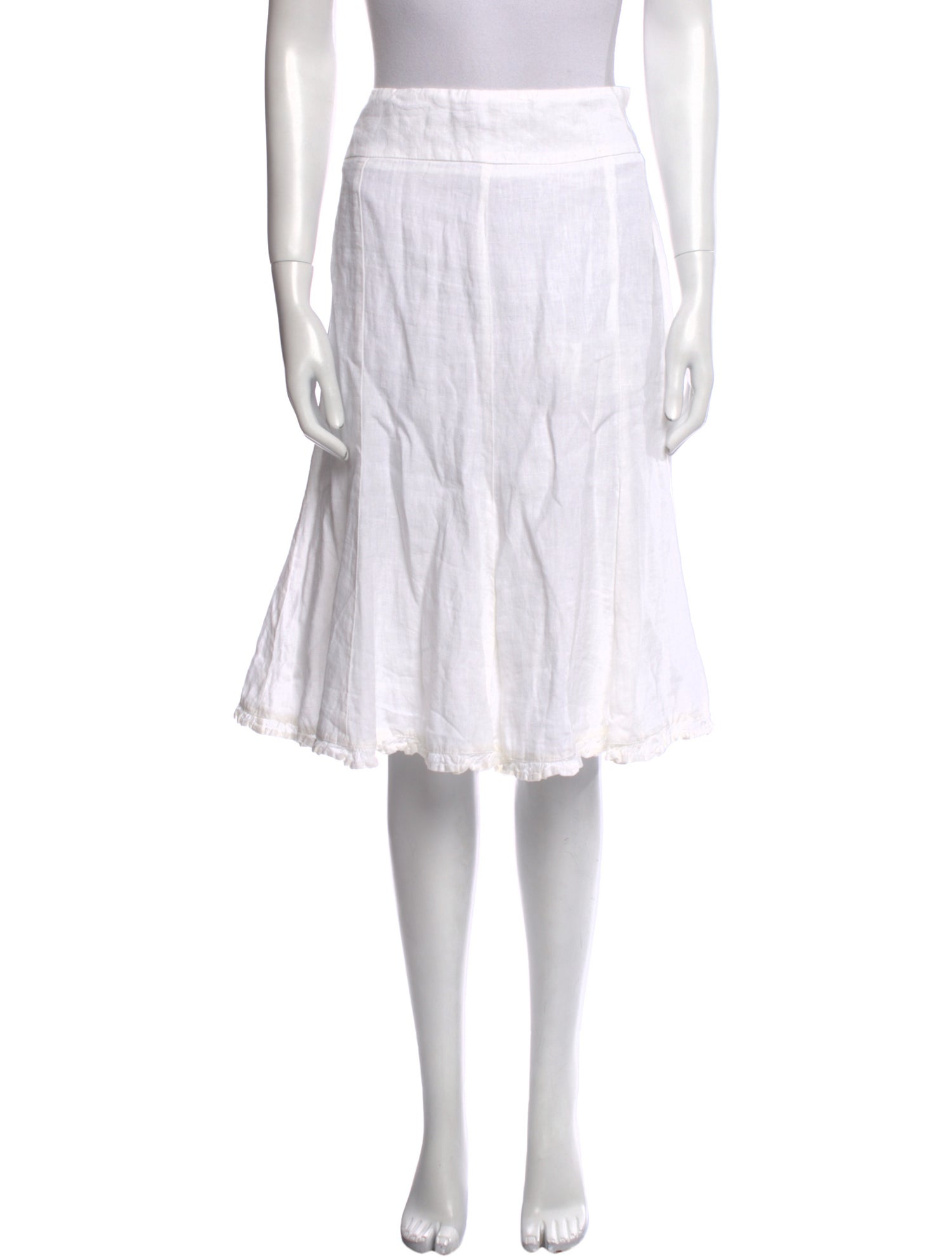 120% Lino Linen Knee-Length Skirt w/ Tags