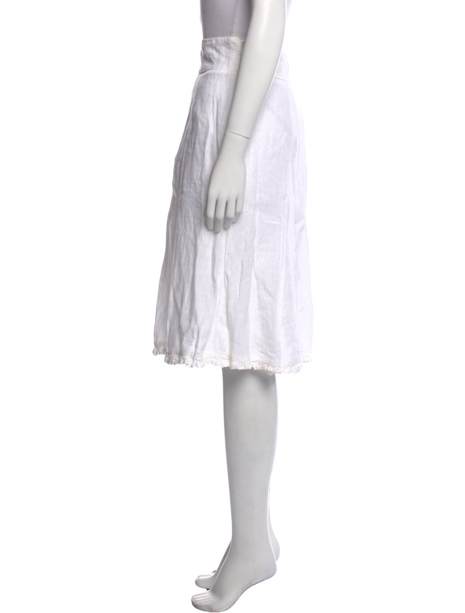 120% Lino Linen Knee-Length Skirt w/ Tags