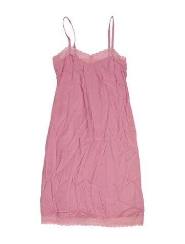 Pre-owned 120% Lino Silk Mini Dress In Pink